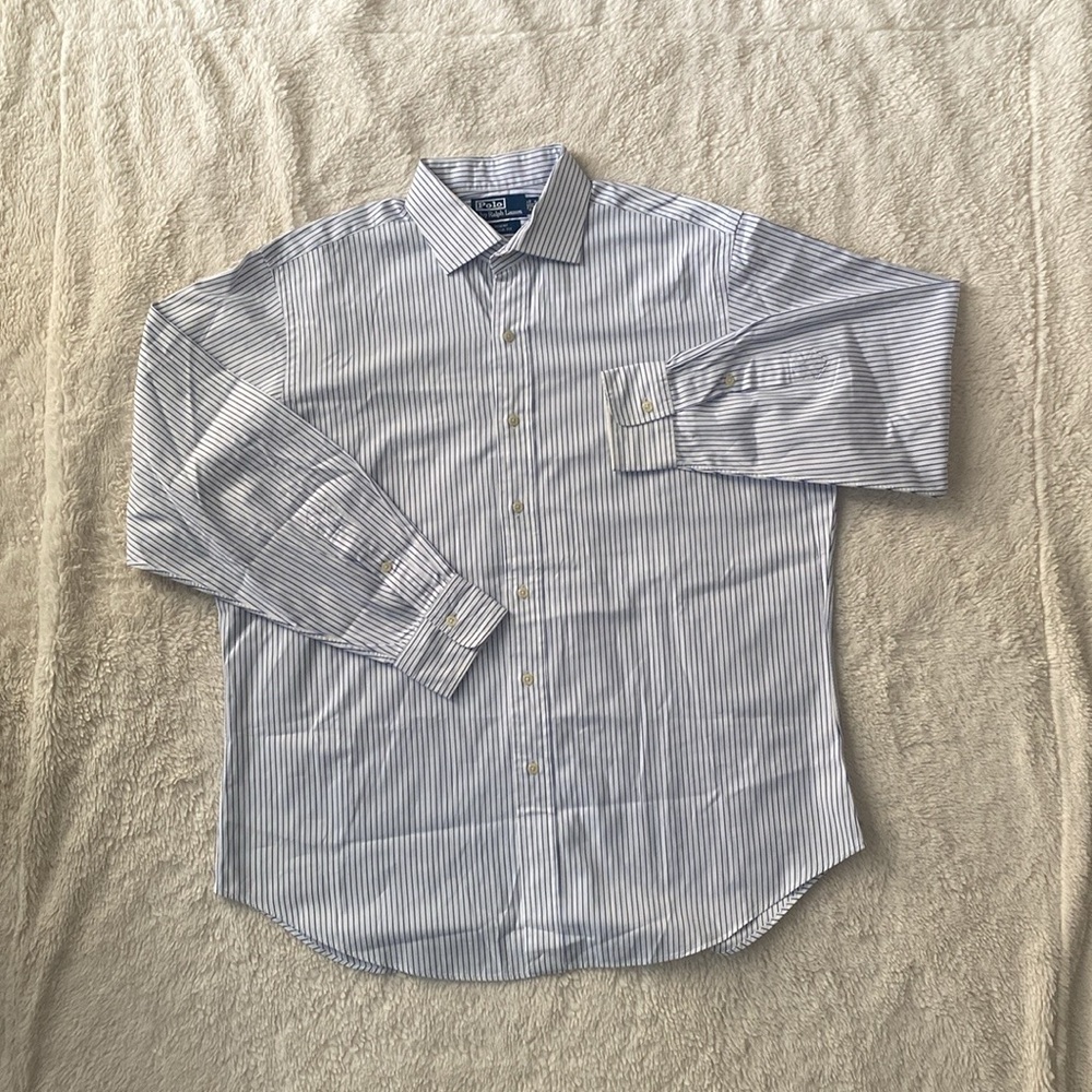 Men’s Polo Ralph Lauren Shirt, Long Sleeve Button Front